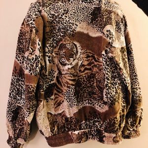 FUDA Int. Leopard Print Bomber Jacket